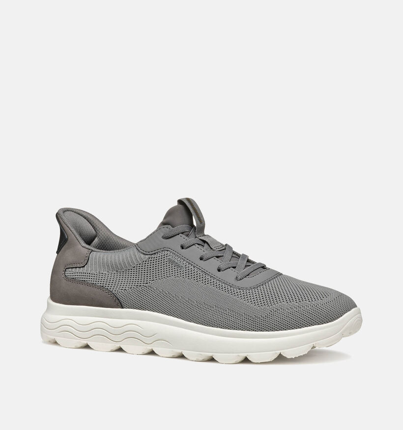 Geox Spherica Plus Grijze Instappers voor heren (351632) - geschikt voor steunzolen