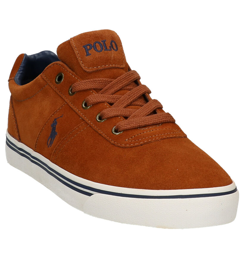 Polo Ralph Lauren Hanford Chaussures à Lacets en Bleu en daim (278188)