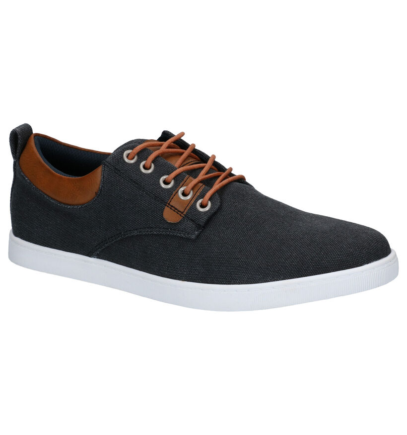 Bullboxer Casual Donkergrijze Schoenen in stof (284425)