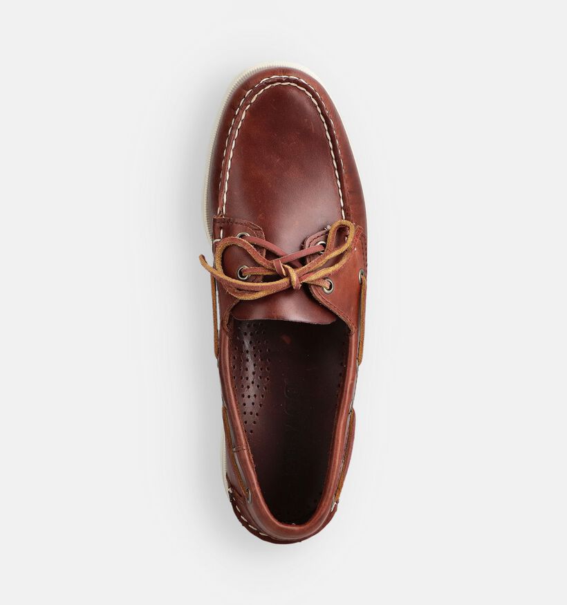 Sebago Dockside Portland Waxed Chaussures bateau en Marron pour hommes (363879)