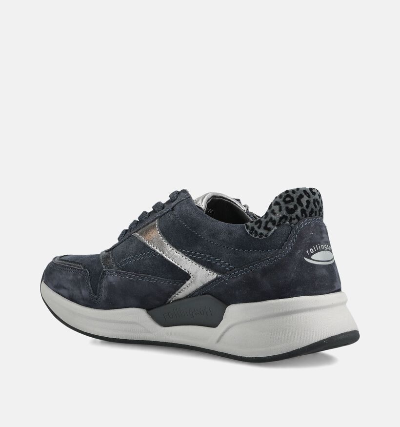 Gabor Rollingsoft Donkerblauwe Sneakers voor dames (376933) - geschikt voor steunzolen