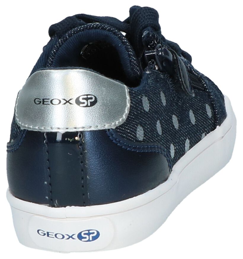 Geox Baskets basses en Bleu foncé en textile (237276)