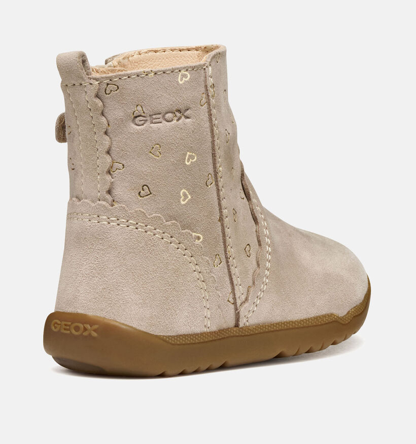 Geox Macchia Lichtbeige Babylaarzen voor meisjes (360370) - geschikt voor steunzolen