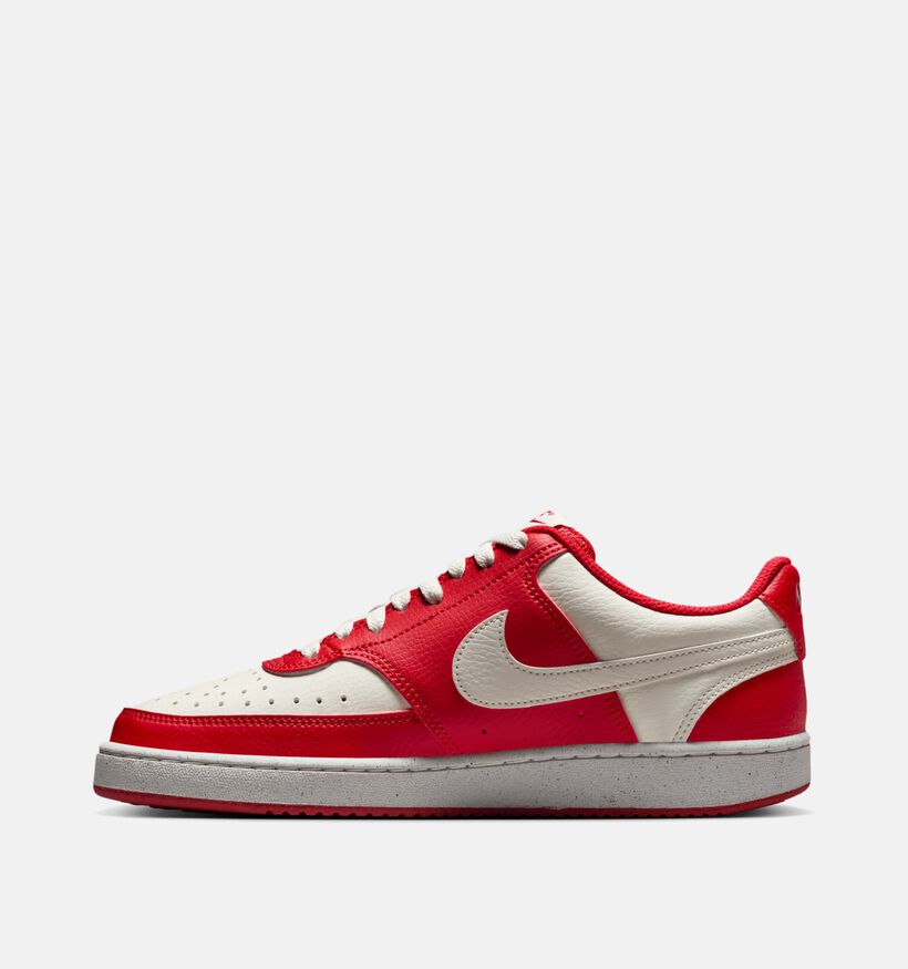 Nike Court Vision Low Next Nature Baskets en Rouge pour femmes (350451)