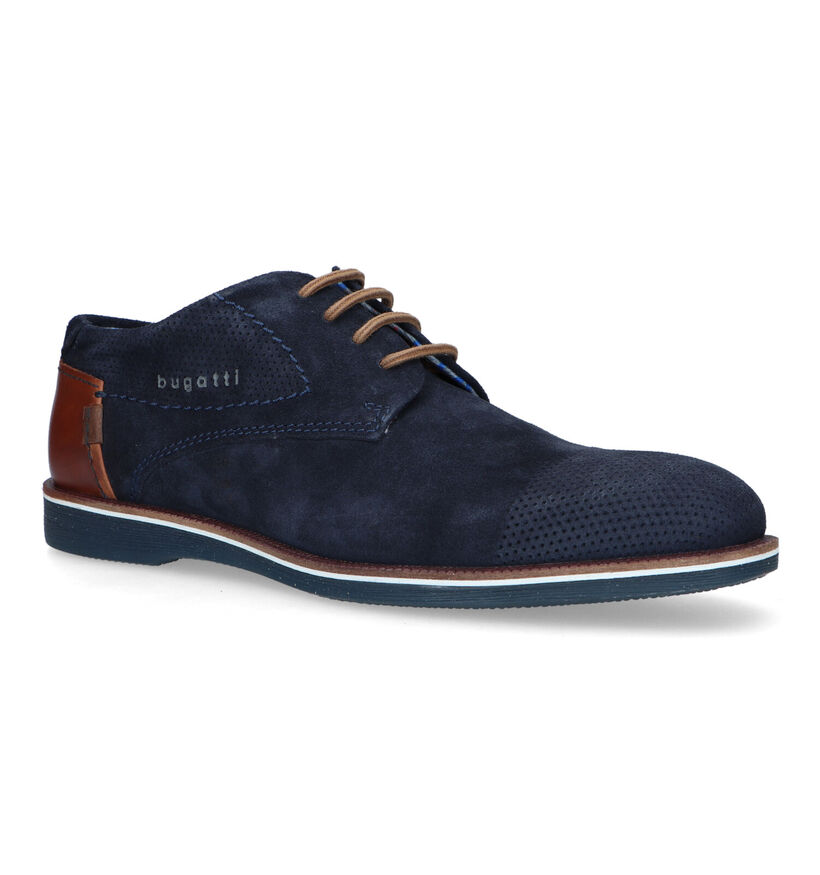 Bugatti Melchiore Chaussures habillées en Bleu pour hommes (322364)