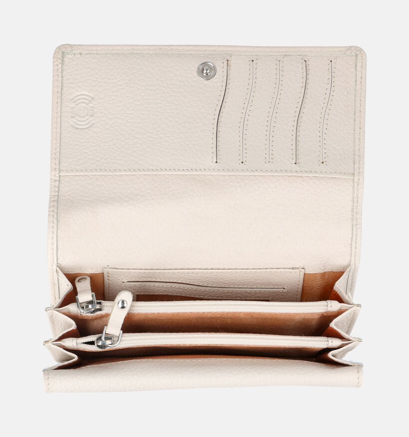 Crinkles Porte-monnaie en Ecru pour femmes (373873)