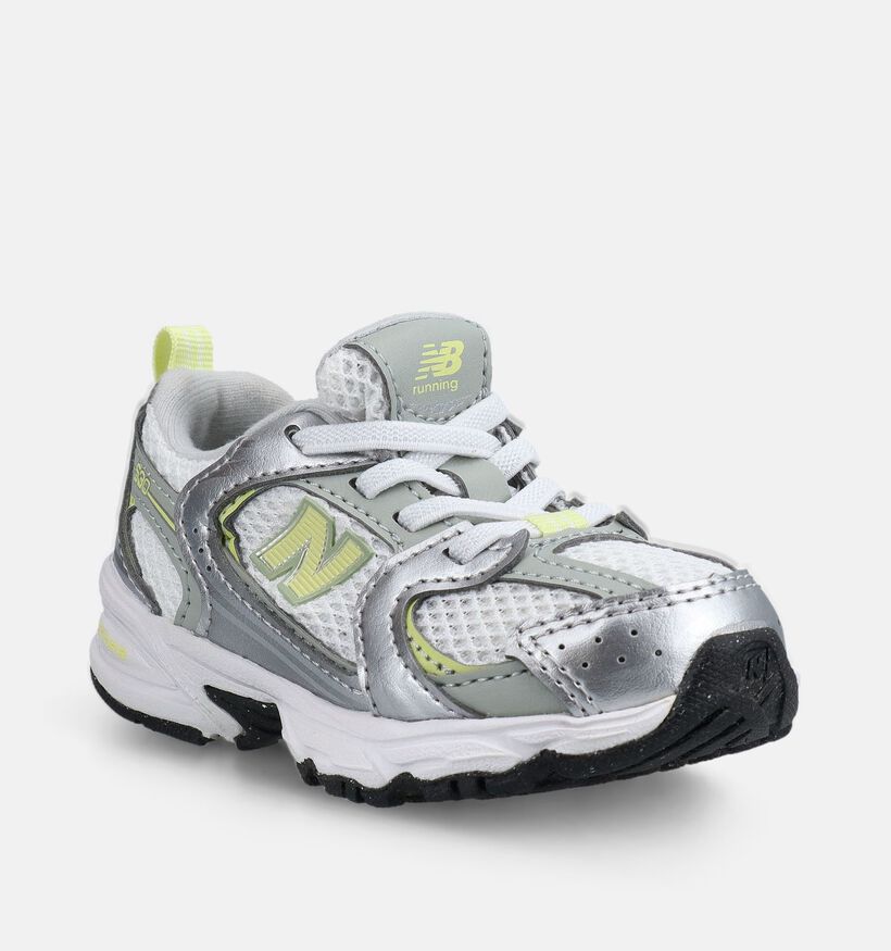 New Balance 530 Baskets basses en Argent pour filles (375221) - pour semelles orthop&eacute;diques