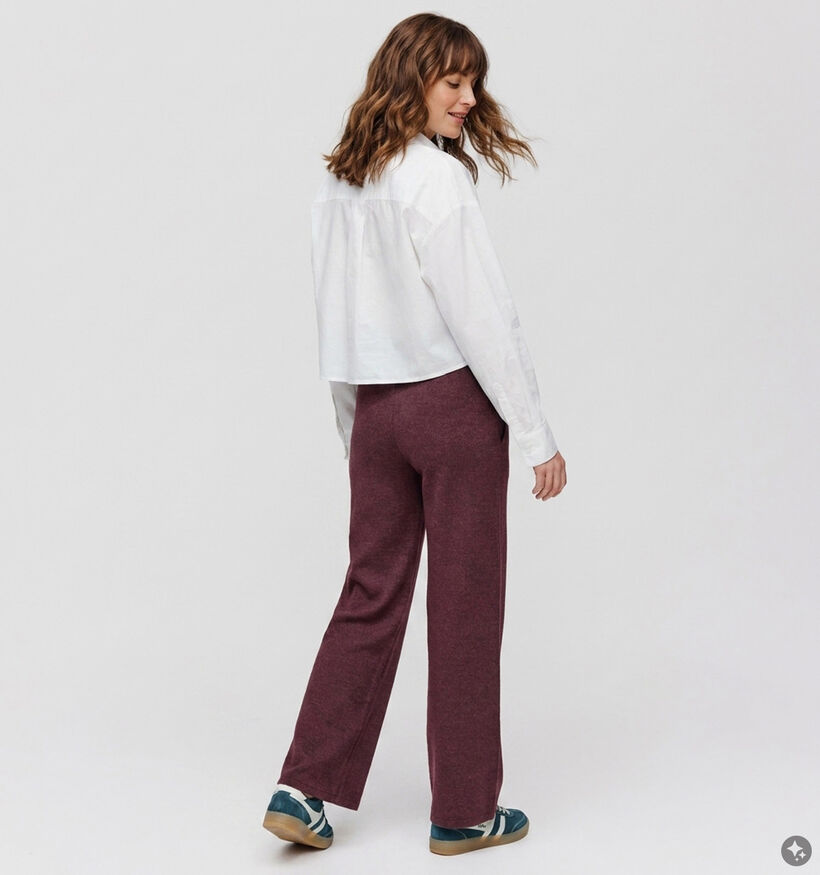 Vila Tony Pantalon classique en Bordeaux pour femmes (379773)