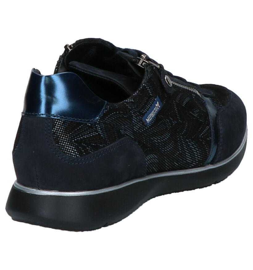 Mephisto Monia Chaussures à lacets en Bleu en cuir (287420)