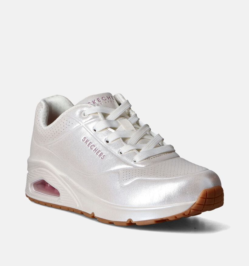 Skechers Uno Pearl Queen Baskets en Blanc pour femmes (352256) - pour semelles orthopédiques