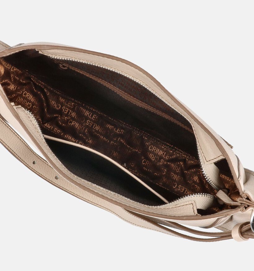 Crinkles Beige Schoudertas voor dames (373917)