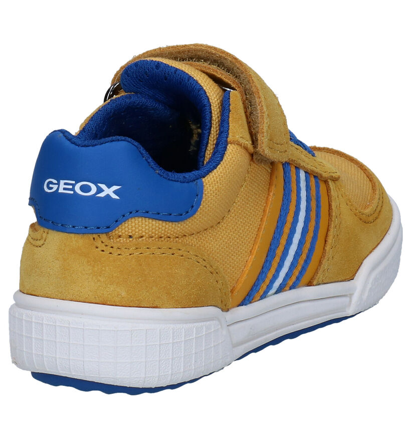 Geox Poseido Baskets en Jaune en nubuck (287080)