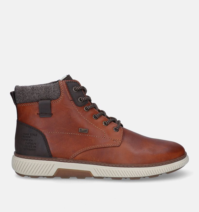 Rieker Cognac Veterboots voor heren (331756) - geschikt voor steunzolen