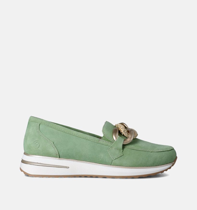 Remonte Groene Mocassins voor dames (351216) - geschikt voor steunzolen
