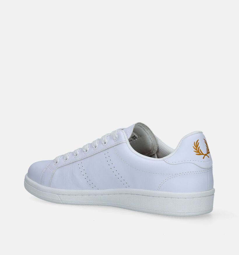 Fred Perry Witte Veterschoenen voor heren (342531) - geschikt voor steunzolen