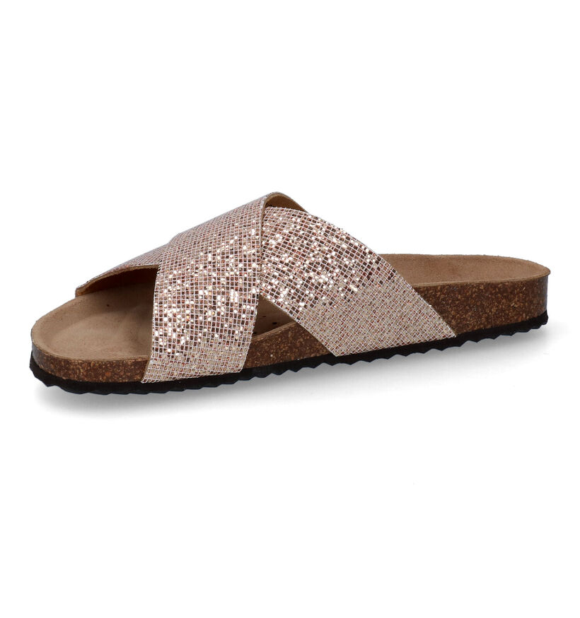 Geox Brionia Rose gold Slippers in leer (311575)