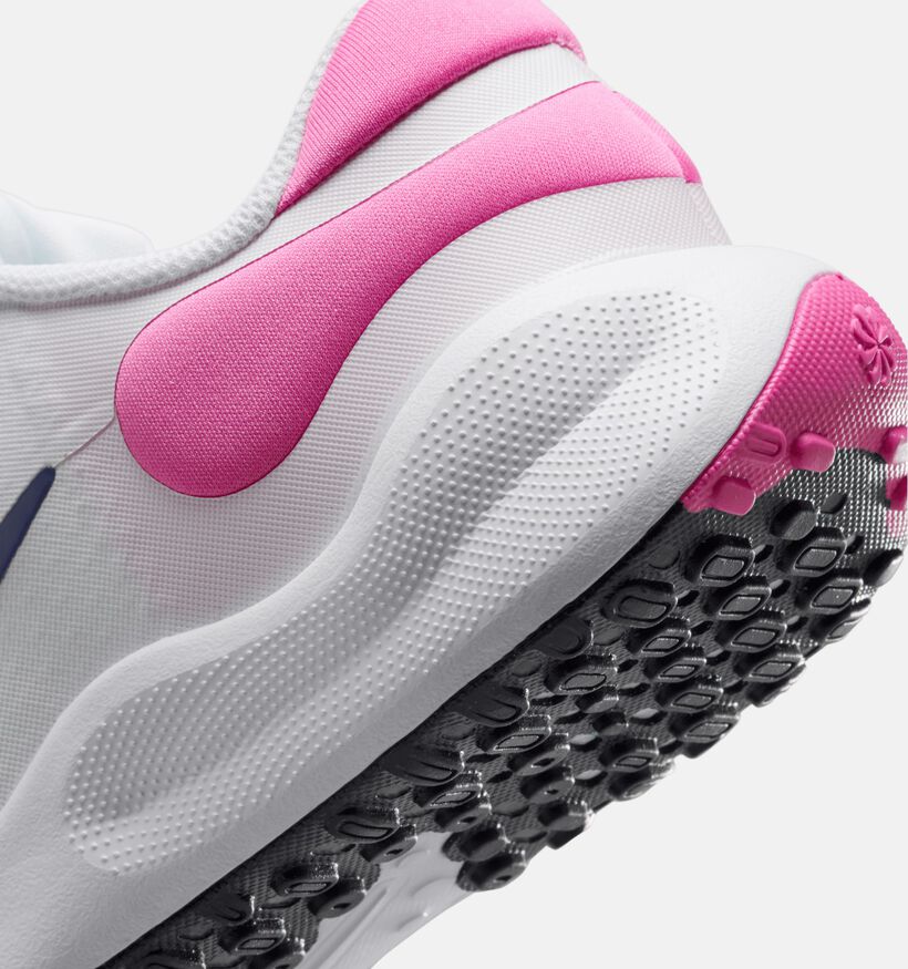 Nike Revolution 7 Witte Sneakers voor meisjes (357205) - geschikt voor steunzolen