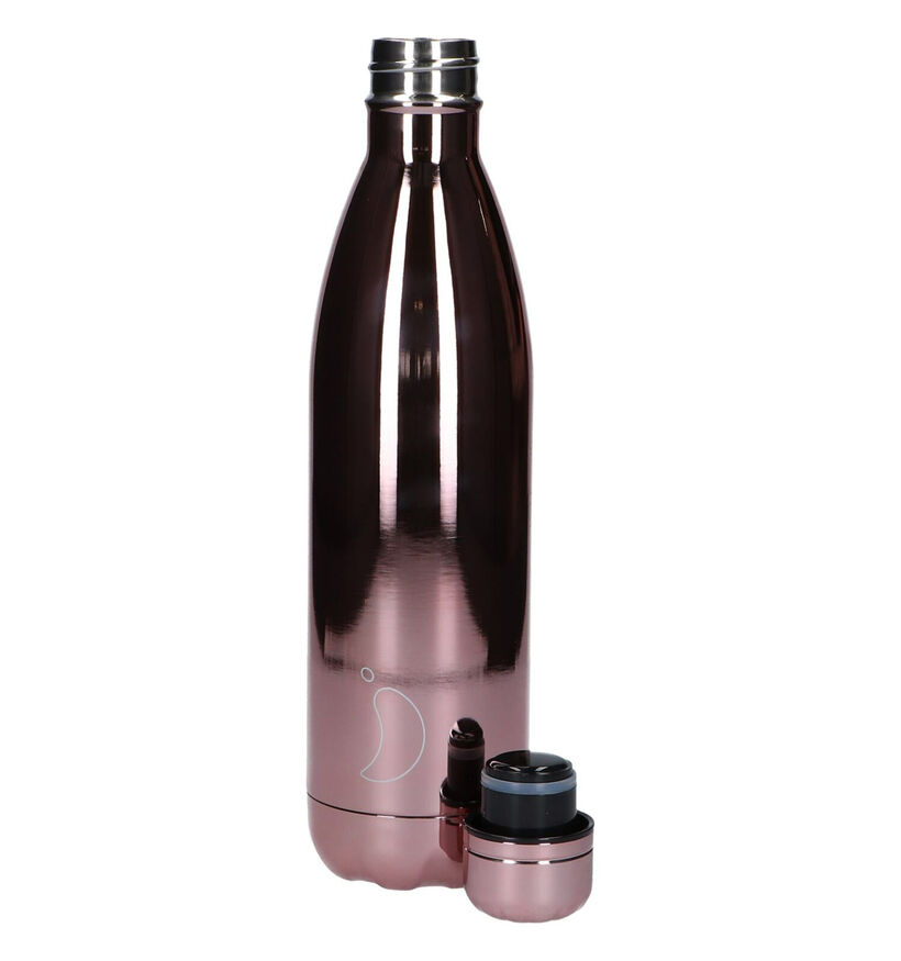 Chilly's Chrome Rose Gold Drinkfles 750ml voor dames, meisjes (263825)