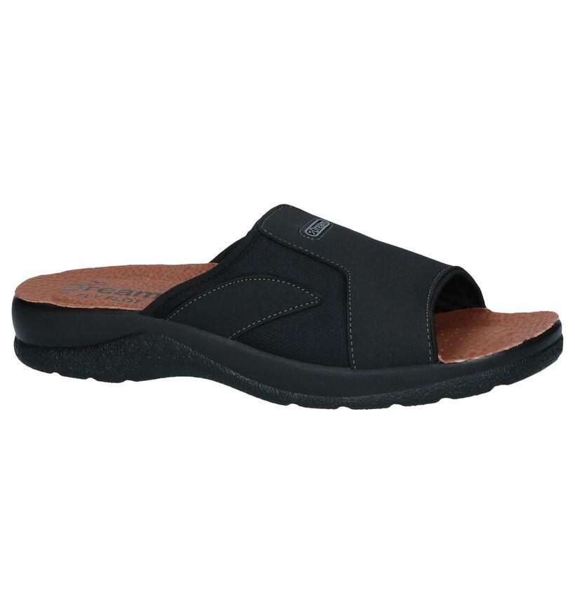 Fly Flot Nu-pieds en Noir en simili cuir (272438)