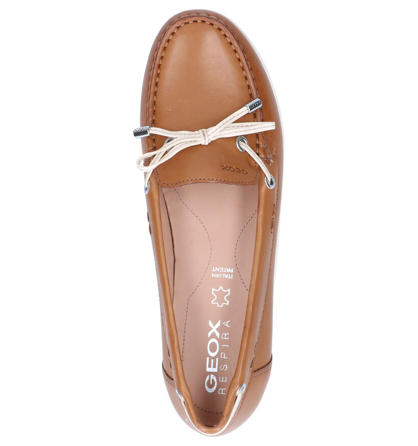 Geox Vega Moc Mocassins en Ecru pour femmes (303577)