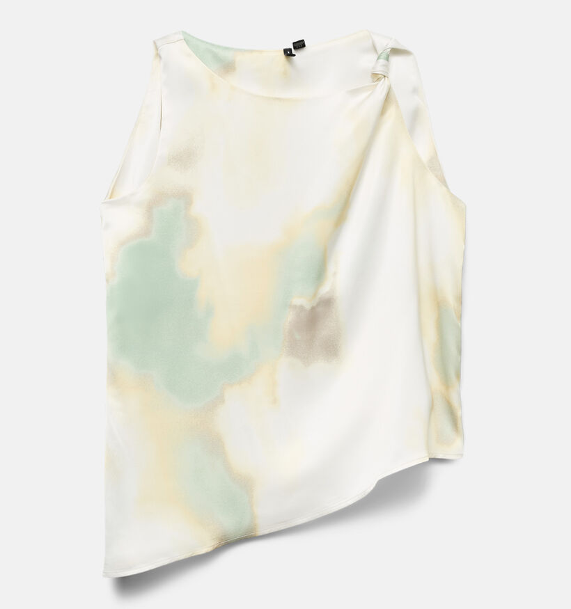 Vero Moda Mandy Grace D&eacute;bardeur en Blanc/Vert pour femmes (374959)