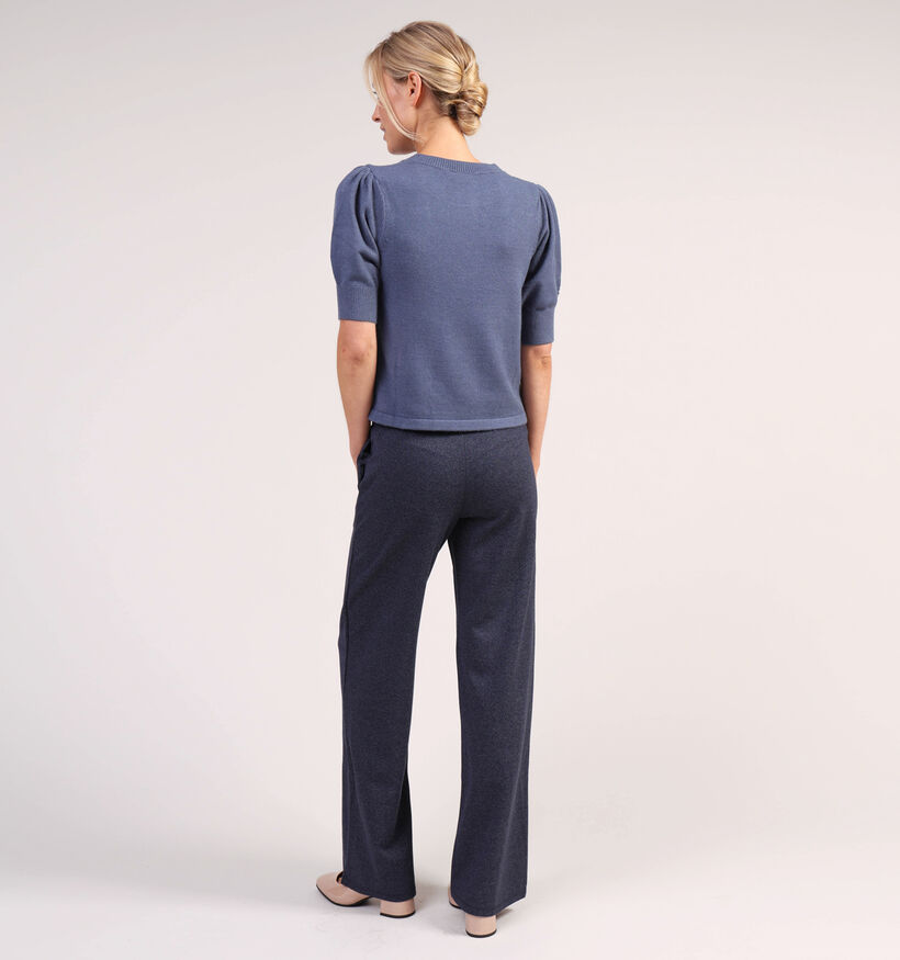 Vila Blauwe Trui Halflange Mouwen voor dames (361594)