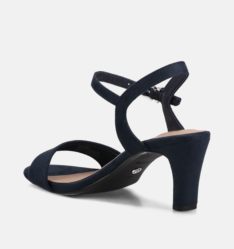 Tamaris Donkerblauwe Sandalen op hak voor dames (371690)