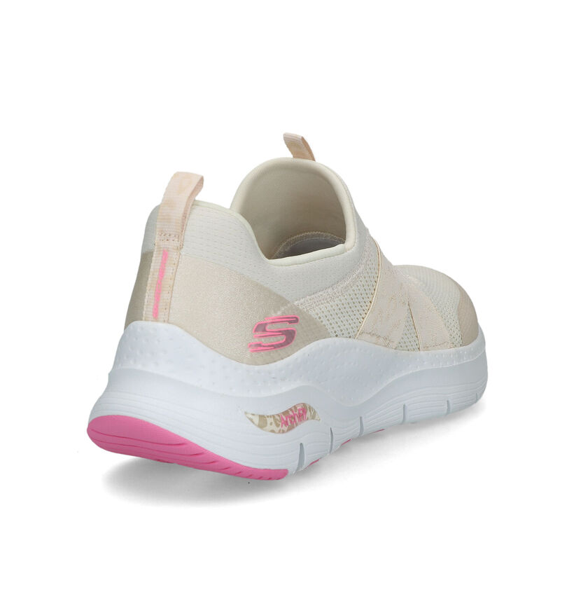 Skechers Arch Fit Baskets en Beige pour femmes (319359) - pour semelles orthopédiques