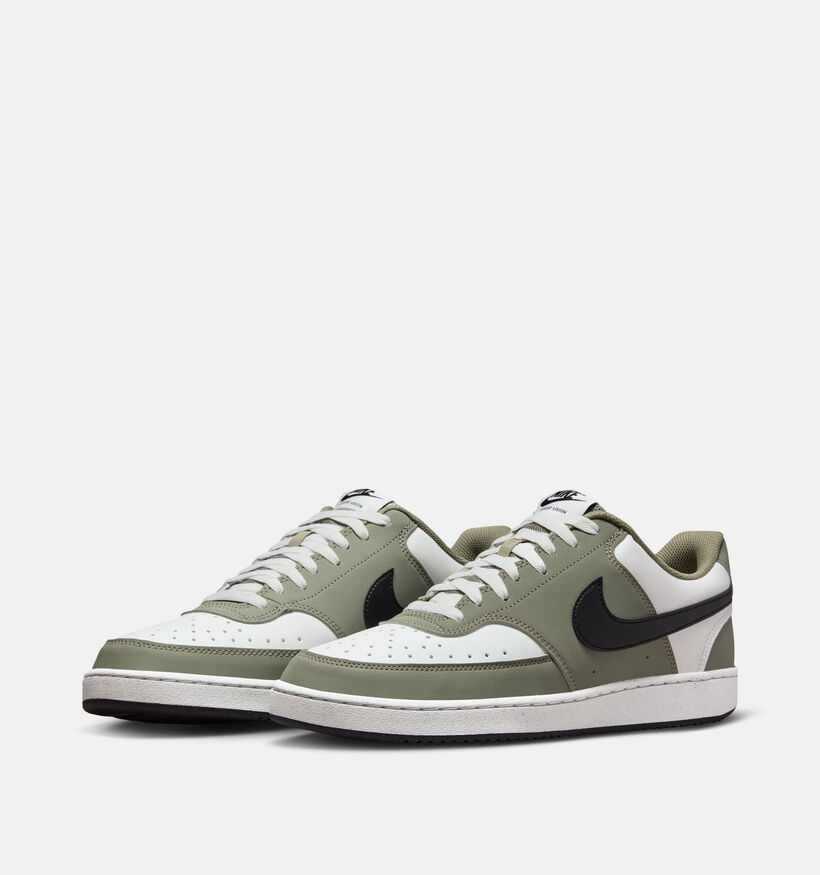 Nike Court Vision Baskets basses en Blanc pour hommes (376132)