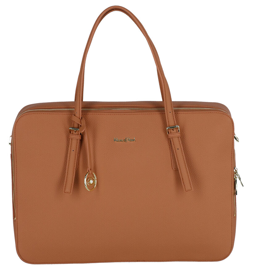 Kisses of Pearl Chloe Cognac Laptoptas in kunstleer (290636)