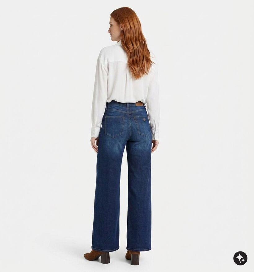 Guess Twin Dark Blauwe Jeansbroek voor dames (375878)