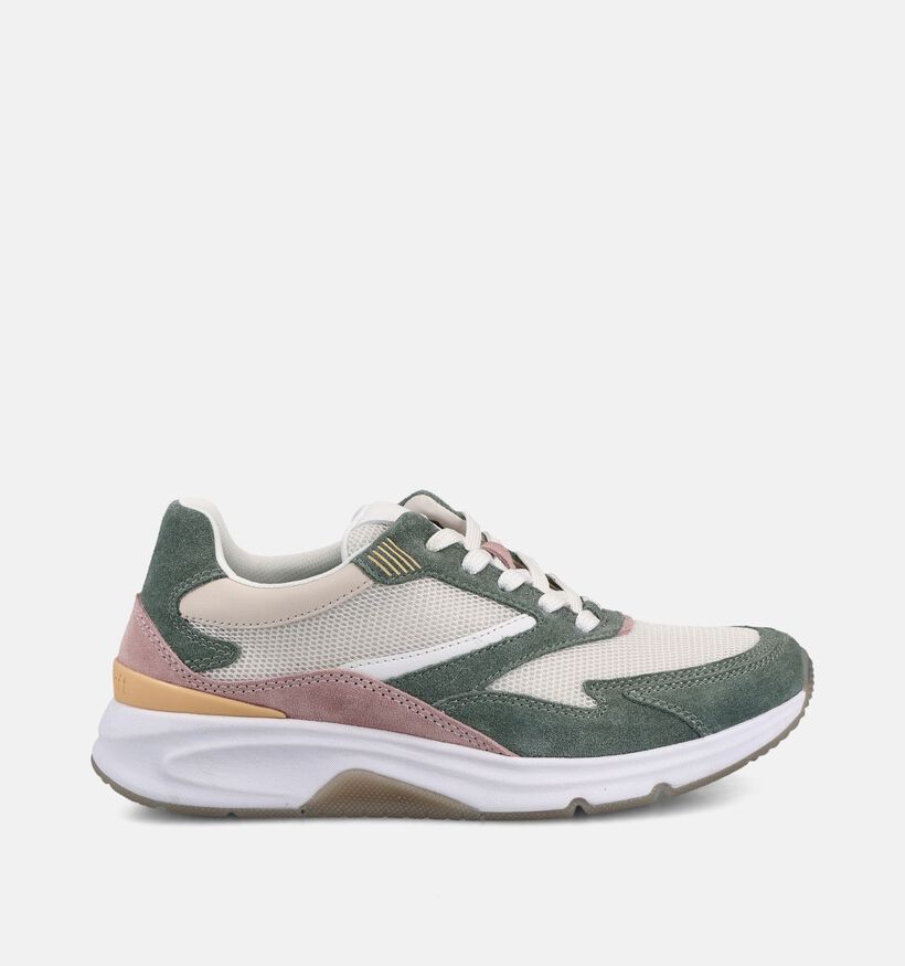 Gabor Rollingsoft Baskets en Vert pour femmes (369501) - pour semelles orthop&eacute;diques