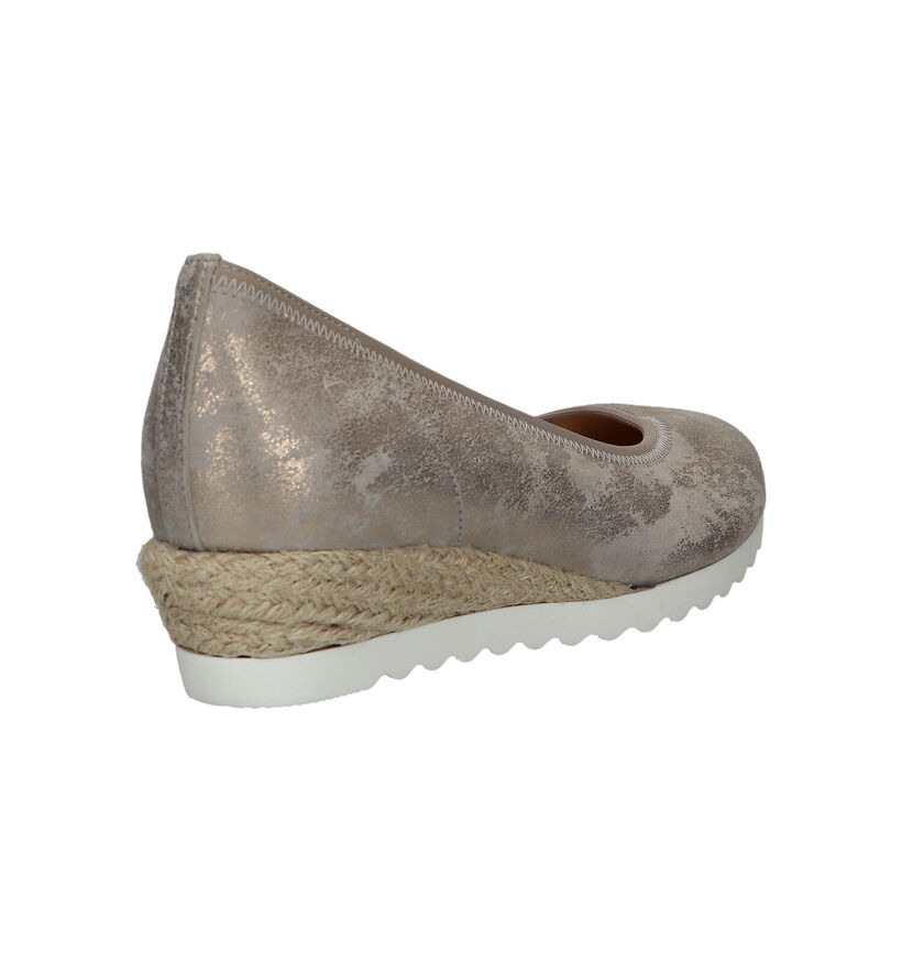 Gabor Easy Walking Escarpins en Or en cuir (323255)