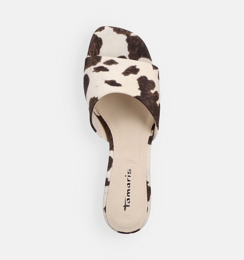 Tamaris Cow Lichtbeige/Bruine Muiltjes voor dames (371714)