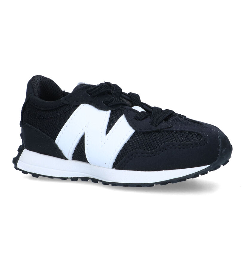 New Balance 327 Baskets en Noir pour filles, garçons (319329) - pour semelles orthopédiques