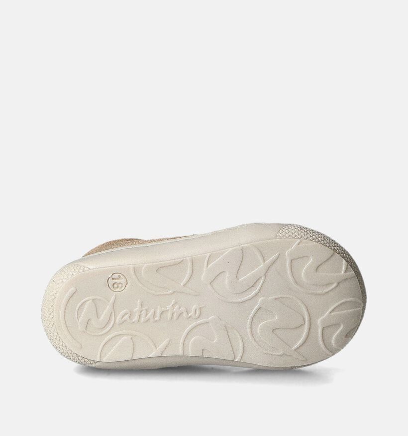 Naturino Cocoon Suede Embroidery Chaussures pour bébé en Beige pour filles (355340) - pour semelles orthopédiques