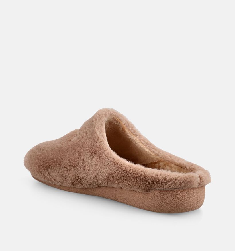 Scapa Taupe Pantoffels voor dames (380856) - geschikt voor steunzolen
