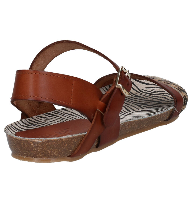 Red Rag Cognac Sandalen in leer (288689)