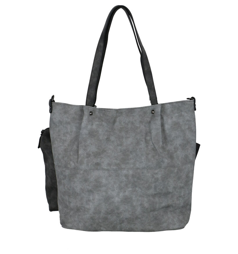 Emily & Noah Grijze Bag in Bag Shopper Tas in kunstleer (284365)