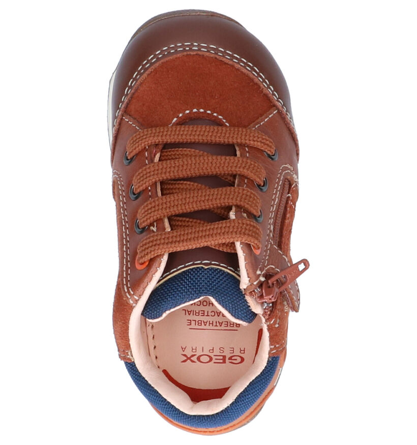 Geox Chaussures hautes en Cognac en cuir (254524)