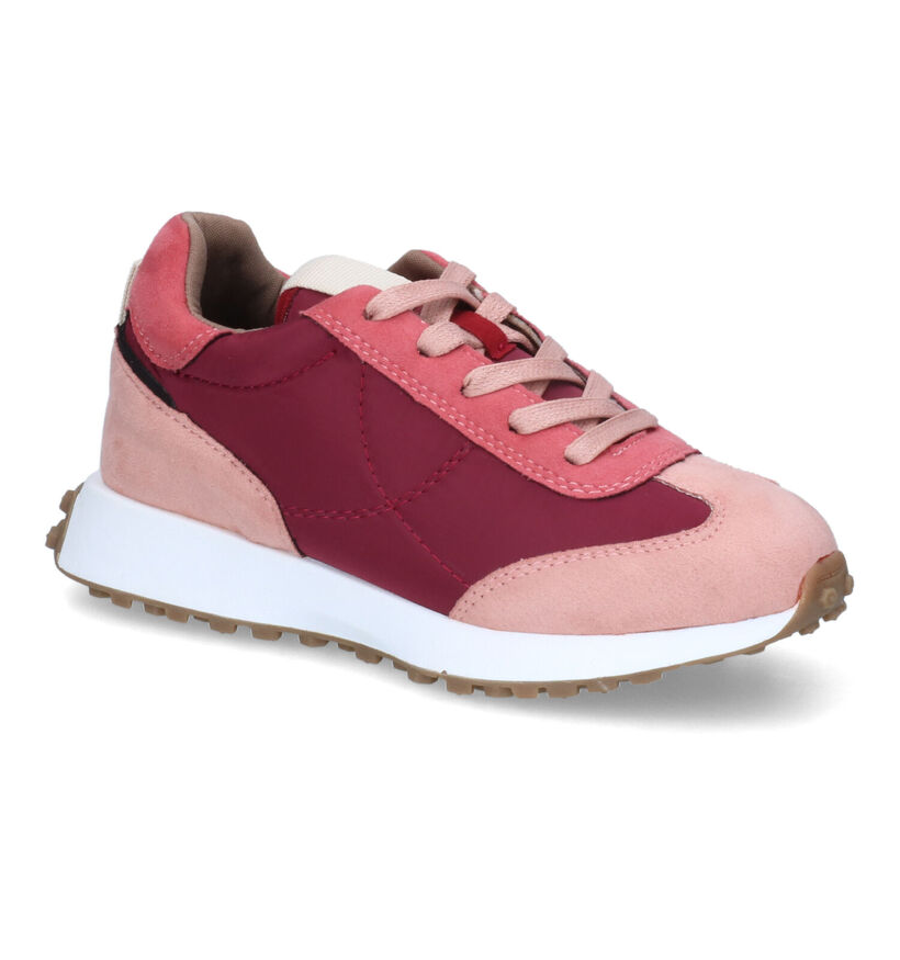 Milo & Mila Baskets basses en Bordeaux pour filles (318687) - pour semelles orthopédiques