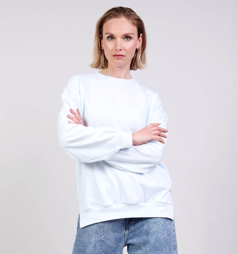 Vero Moda Cecilie Slit Lichtblauwe Sweater voor dames (380523)