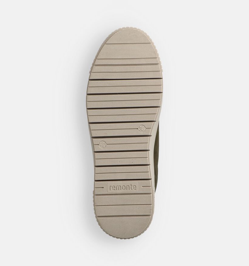 Remonte Bottines Fourrées en Vert kaki pour femmes (363582) - pour semelles orthopédiques