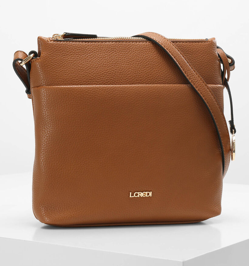 L. Credi Ella Sac porté croisé en Cognac pour femmes (356610)