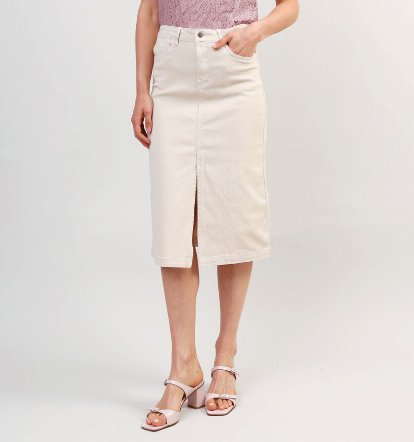 Vila Glove Beige Midi Rok voor dames (353000)