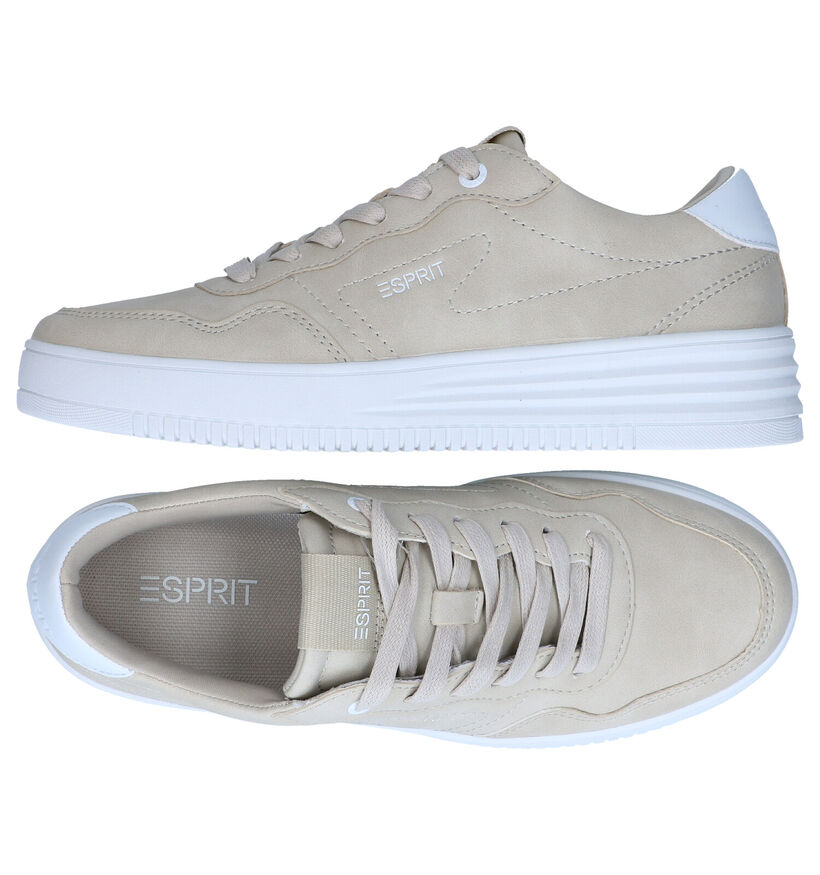 Esprit Cambridge Beige Sneakers in kunstleer (285155)