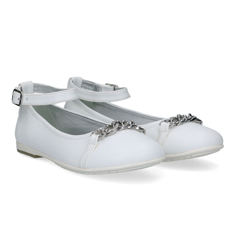 Asso Ballerines en Blanc pour filles (321795)