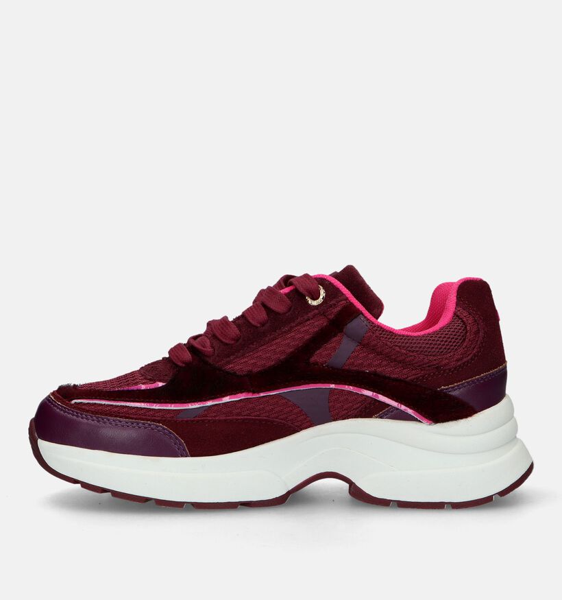 Mexx Moala Bordeaux Sneakers voor dames (328108) - geschikt voor steunzolen