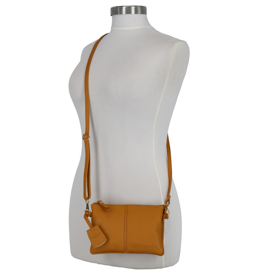 Burkely Secret Sage Okergele Crossbody Tas in daim (273961)
