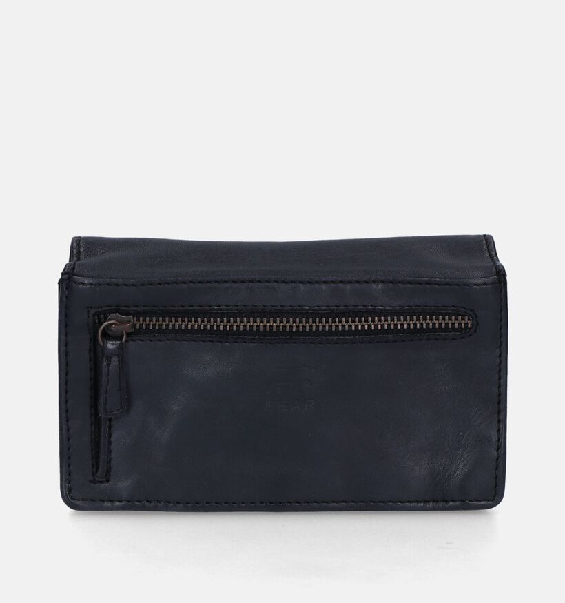 Bear Design Zwarte Overslagportemonnee voor dames (342710)